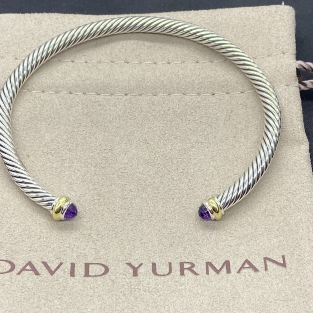 David yurman Classic cable Amethyst bracelet
